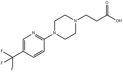 3-(4-(5-(三氟甲基)吡啶-2-基)哌嗪-1-基)丙酸 结构式