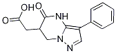 (5-Oxo-3-phenyl-4,5,6,7-tetrahydropyrazolo[1,5-a]-pyrimidin-6-yl)acetic acid 结构式
