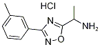 1-(3-m-Tolyl-[1,2,4]oxadiazol-5-yl)-ethylaminehydrochloride 结构式
