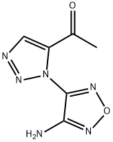 1-[1-(4-Amino-1,2,5-oxadiazol-3-yl)-1H-1,2,3-triazol-5-yl]ethanone 结构式