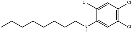 2,4,5-Trichloro-N-octylaniline 结构式