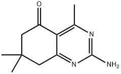 2-Amino-4,7,7-trimethyl-7,8-dihydroquinazolin-5(6H)-one 结构式