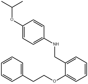 4-ISOPROPOXY-N-[2-(PHENETHYLOXY)BENZYL]ANILINE 结构式