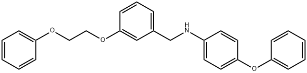 4-Phenoxy-N-[3-(2-phenoxyethoxy)benzyl]aniline 结构式