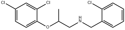 N-(2-Chlorobenzyl)-2-(2,4-dichlorophenoxy)-1-propanamine 结构式