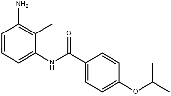 N-(3-Amino-2-methylphenyl)-4-isopropoxybenzamide 结构式