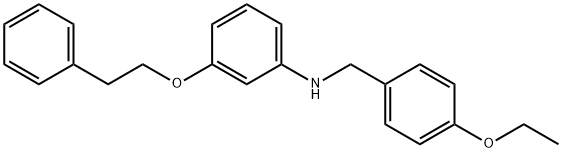 N-(4-Ethoxybenzyl)-3-(phenethyloxy)aniline 结构式