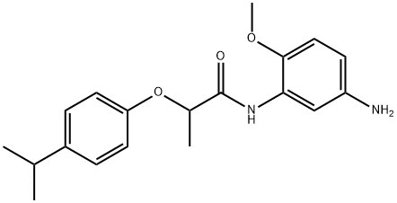 N-(5-Amino-2-methoxyphenyl)-2-(4-isopropylphenoxy)propanamide 结构式