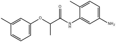 N-(5-Amino-2-methylphenyl)-2-(3-methylphenoxy)-propanamide 结构式