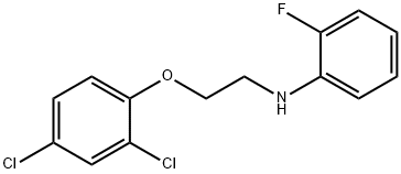 N-[2-(2,4-Dichlorophenoxy)ethyl]-2-fluoroaniline 结构式