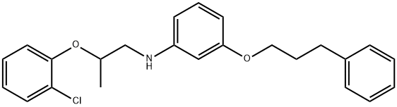 N-[2-(2-Chlorophenoxy)propyl]-3-(3-phenylpropoxy)aniline 结构式