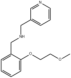 N-[2-(2-Methoxyethoxy)benzyl]-N-(3-pyridinylmethyl)amine 结构式