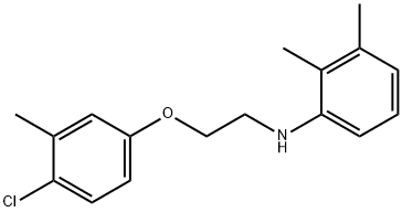 N-[2-(4-Chloro-3-methylphenoxy)ethyl]-2,3-dimethylaniline 结构式