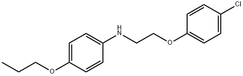 N-[2-(4-Chlorophenoxy)ethyl]-4-propoxyaniline 结构式