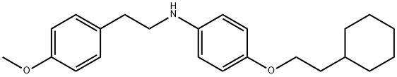 N-[4-(2-CYCLOHEXYLETHOXY)PHENYL]-N-(4-METHOXYPHENETHYL)AMINE 结构式