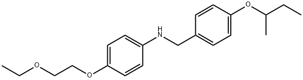 N-[4-(sec-Butoxy)benzyl]-4-(2-ethoxyethoxy)aniline 结构式