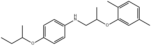 N-[4-(sec-Butoxy)phenyl]-N-[2-(2,5-dimethylphenoxy)propyl]amine 结构式