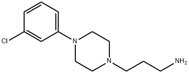 3-[4-(3-氯苯基)哌嗪-1-基]丙-1-胺 结构式