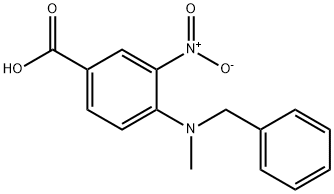 4-[benzyl(methyl)amino]-3-nitrobenzoic acid 结构式