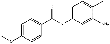 N-(3-amino-4-methylphenyl)-4-methoxybenzamide 结构式