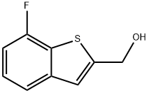 (7-氟苯并[B]噻吩-2-基)甲醇 结构式