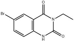 6-bromo-3-ethyl-2,4(1H,3H)-quinazolinedione 结构式