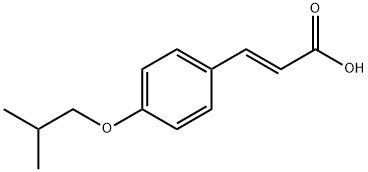 (E)-3-(4-异丁氧基苯基)丙烯酸 结构式