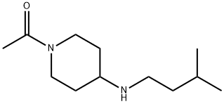 1-乙酰基-N-(3-甲基丁基)哌啶-4-胺 结构式