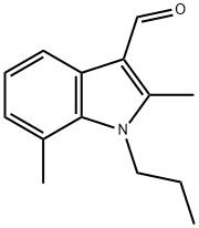 2,7-dimethyl-1-propyl-1H-indole-3-carbaldehyde 结构式