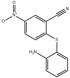 2-((2-氨基苯基)硫代)-5-硝基苯甲腈 结构式