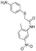 2-[(4-aminophenyl)thio]-N-(2-methyl-5-nitrophenyl)acetamide 结构式