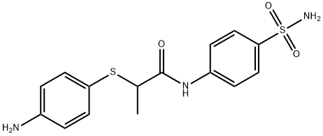 2-[(4-aminophenyl)thio]-N-[4-(aminosulfonyl)phenyl]propanamide 结构式