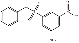 3-(苄基磺酰基)-5-硝基苯胺 结构式