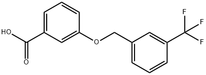 3-{[3-(trifluoromethyl)benzyl]oxy}benzoic acid 结构式