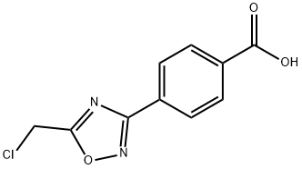 4-(5-(氯甲基)-1,2,4-噁二唑-3-基)苯甲酸 结构式
