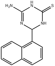 4-amino-6-(1-naphthyl)-1,6-dihydro-1,3,5-triazine-2-thiol 结构式