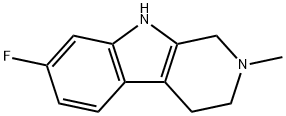 7-fluoro-2-methyl-2,3,4,9-tetrahydro-1H-beta-carboline 结构式