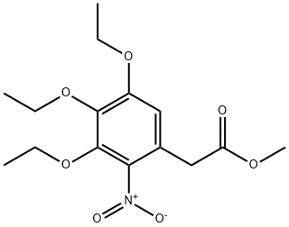 (3,4,5-三乙氧基-2-硝基苯基)乙酸甲酯 结构式