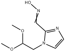 1-(2,2-二甲氧基乙基)-1H-咪唑-2-甲醛肟 结构式