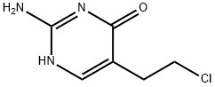 2-amino-5-(2-chloroethyl)pyrimidin-4-ol 结构式