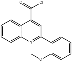 2-(2-甲氧苯基)-4-喹啉甲酰氯 结构式