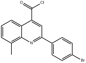 2-(4-溴苯基)-8-甲基喹啉-4-甲酰氯 结构式