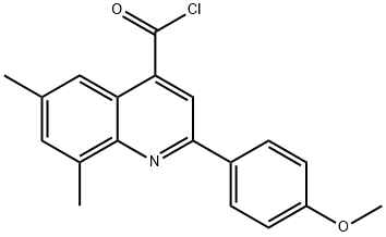 2-(4-甲氧苯基)-6,8-二甲基喹啉-4-甲酰氯 结构式