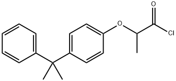 2-[4-(1-甲基-1-苯基乙基)苯氧基]丙醇基氯化物 结构式