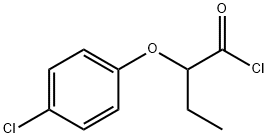 2-(4-氯苯氧基)丁酰氯 结构式