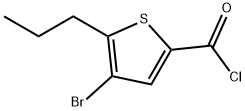 4-溴-5-丙基噻吩-2-甲酰氯 结构式