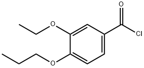 3-乙氧基-4-丙氧基苯甲酰氯 结构式