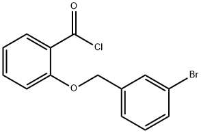 2-[(3-溴苄基)氧基]苯甲酰氯 结构式