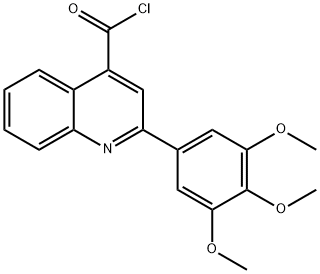 2-(3,4,5-三甲氧苯基)喹啉-4-甲酰氯 结构式