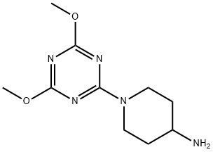 1-(4,6-二甲氧基-1,3,5-三嗪-2-基)哌啶-4-胺 结构式